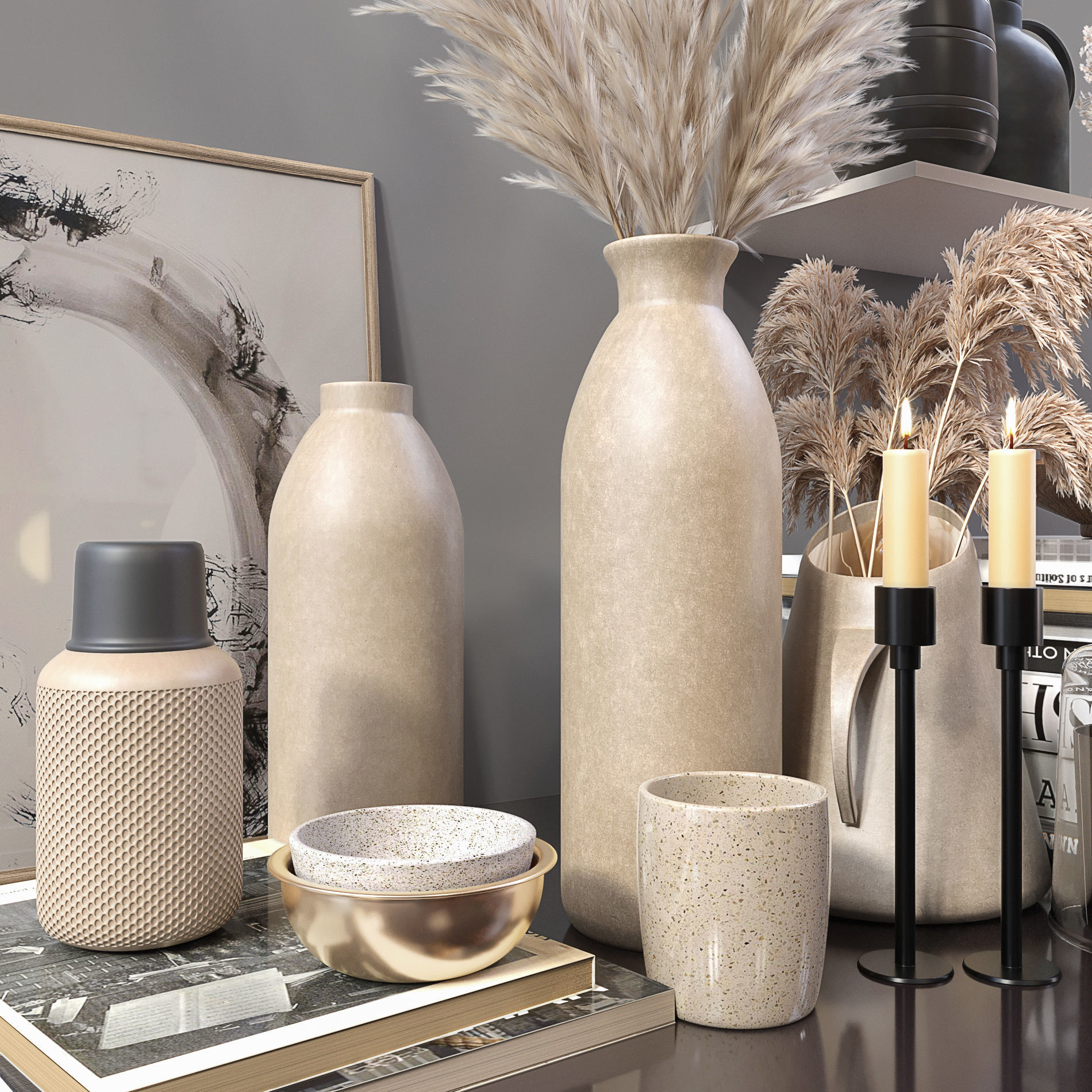 Decor Set 03 3D model_1