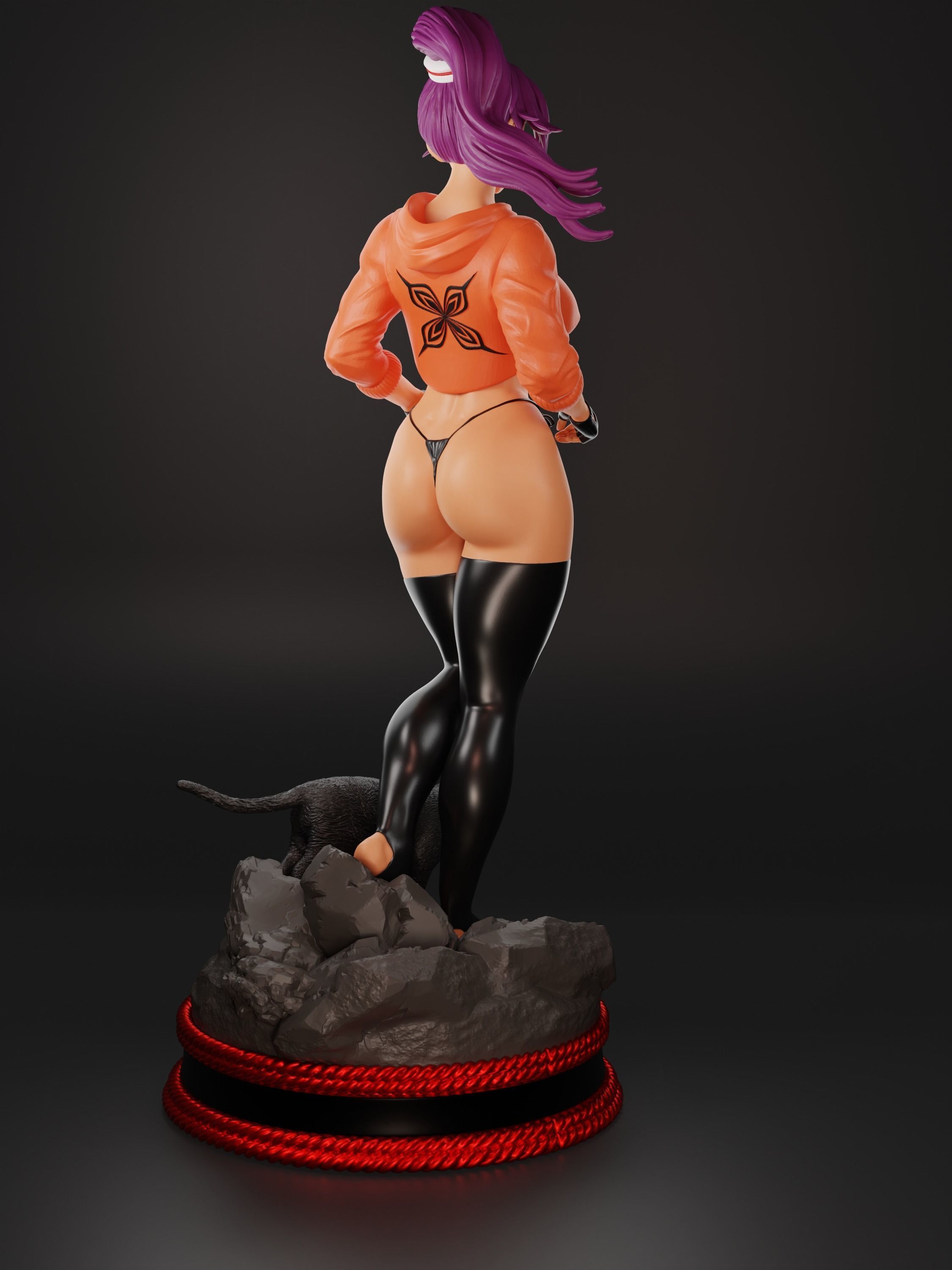 Yoruichi  3D print model_8