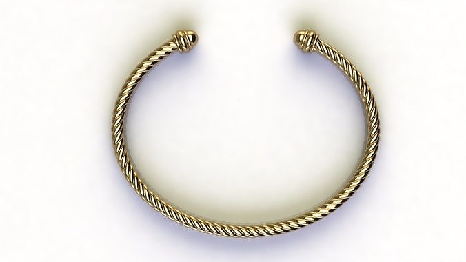Spiral Cable Bracelet 3D print model