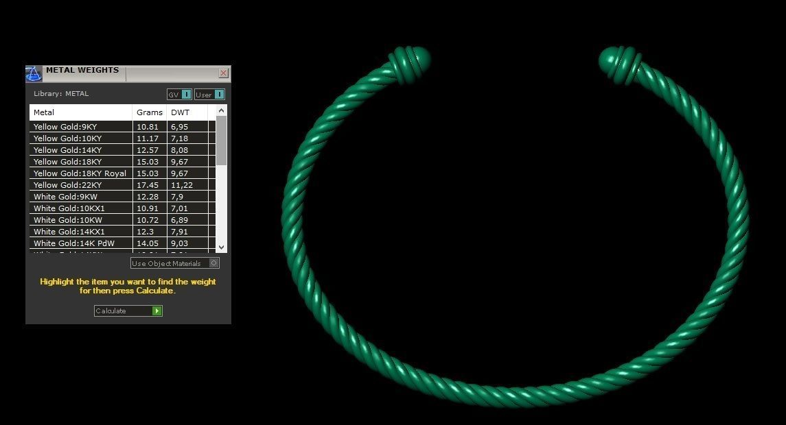 Spiral Cable Bracelet 3D print model_7