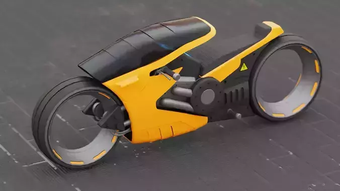 CONCEPT BIKE C-2000 RIGGED 3D model