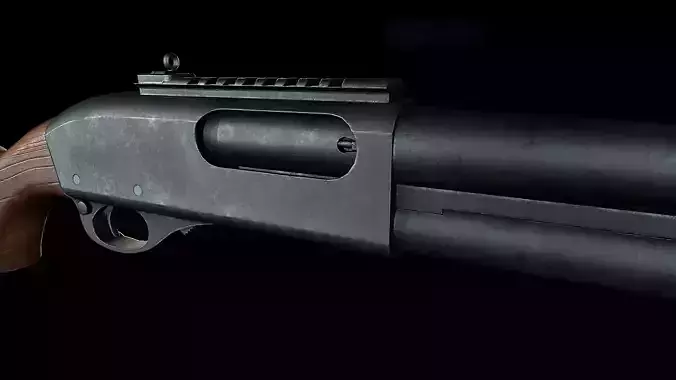 Remington Model 870 Free low-poly 3D model