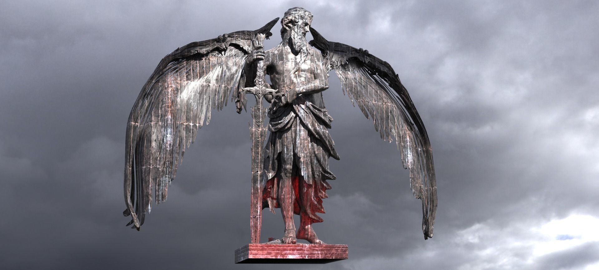 Lord Hades Winged 3D model_1
