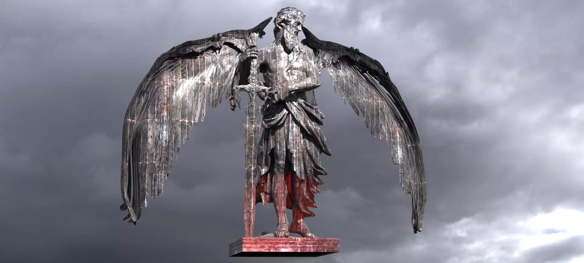 Lord Hades Winged 3D model_0