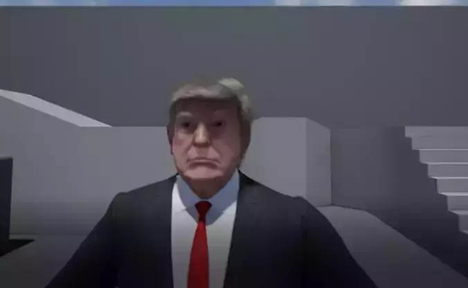 Trump Unreal Engine with Suit--coolgames