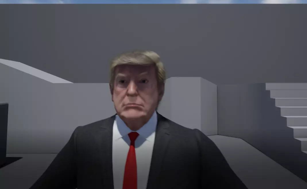 Trump Unreal Engine with Suit--coolgames 3D model_0