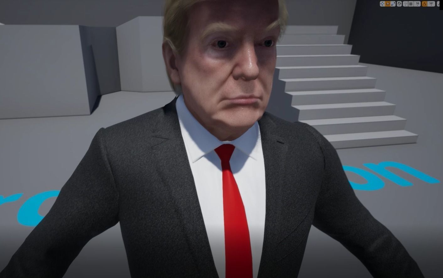 Trump Unreal Engine with Suit--coolgames 3D model_3