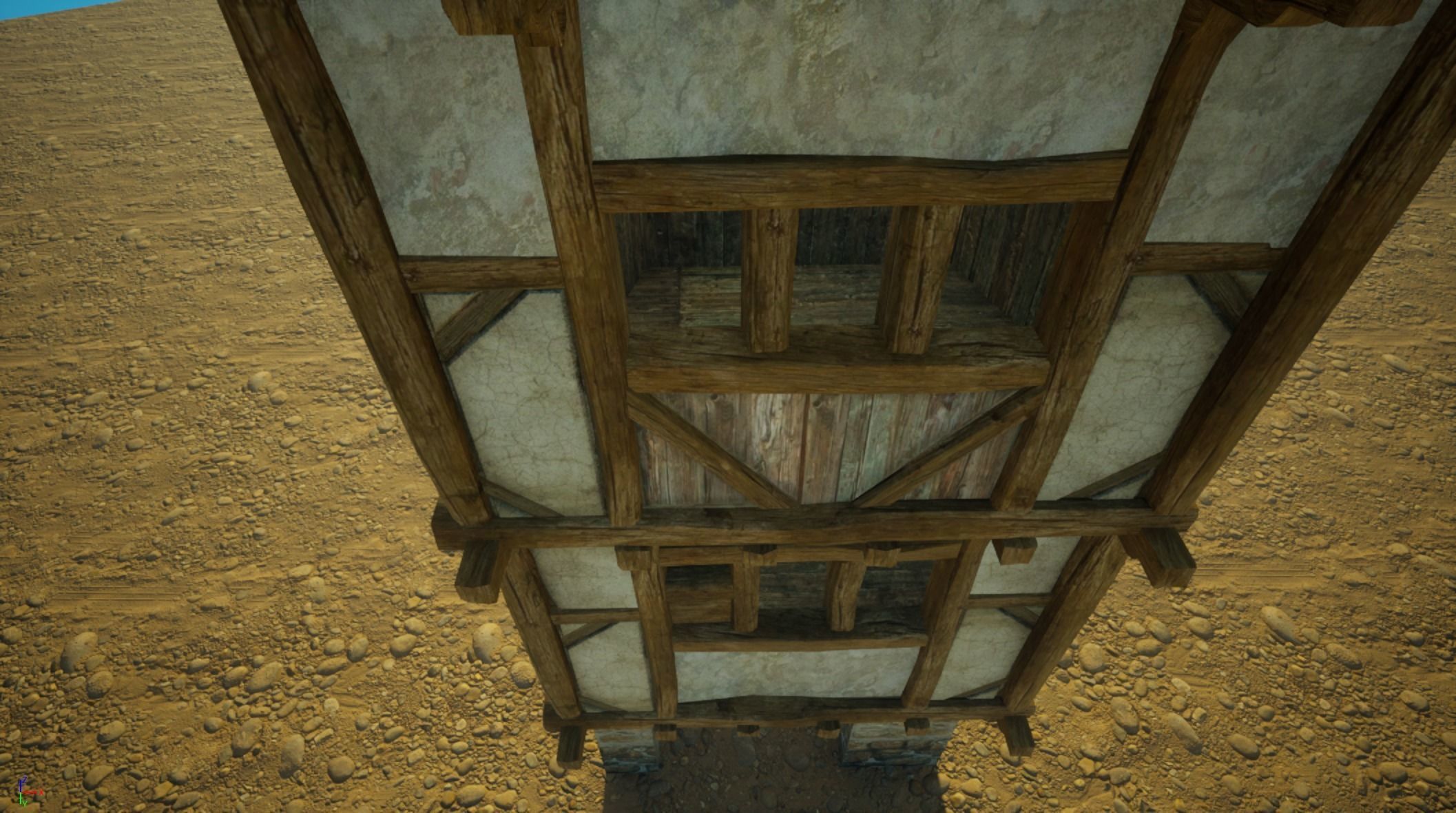 Medieval House9 - exterior design Low-poly 3D model_10