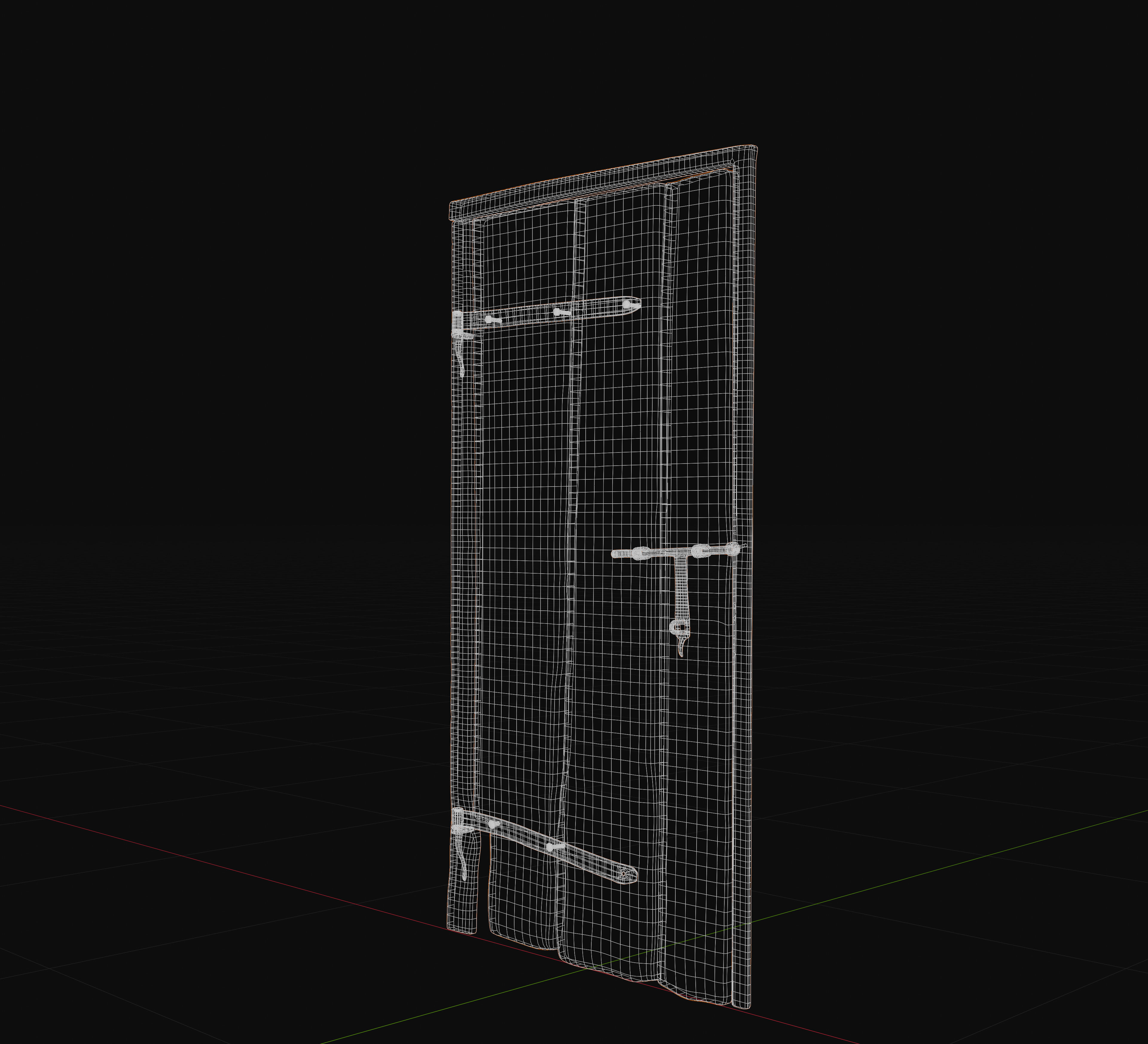 3D exterior rural door Collection Low-poly 3D model_50