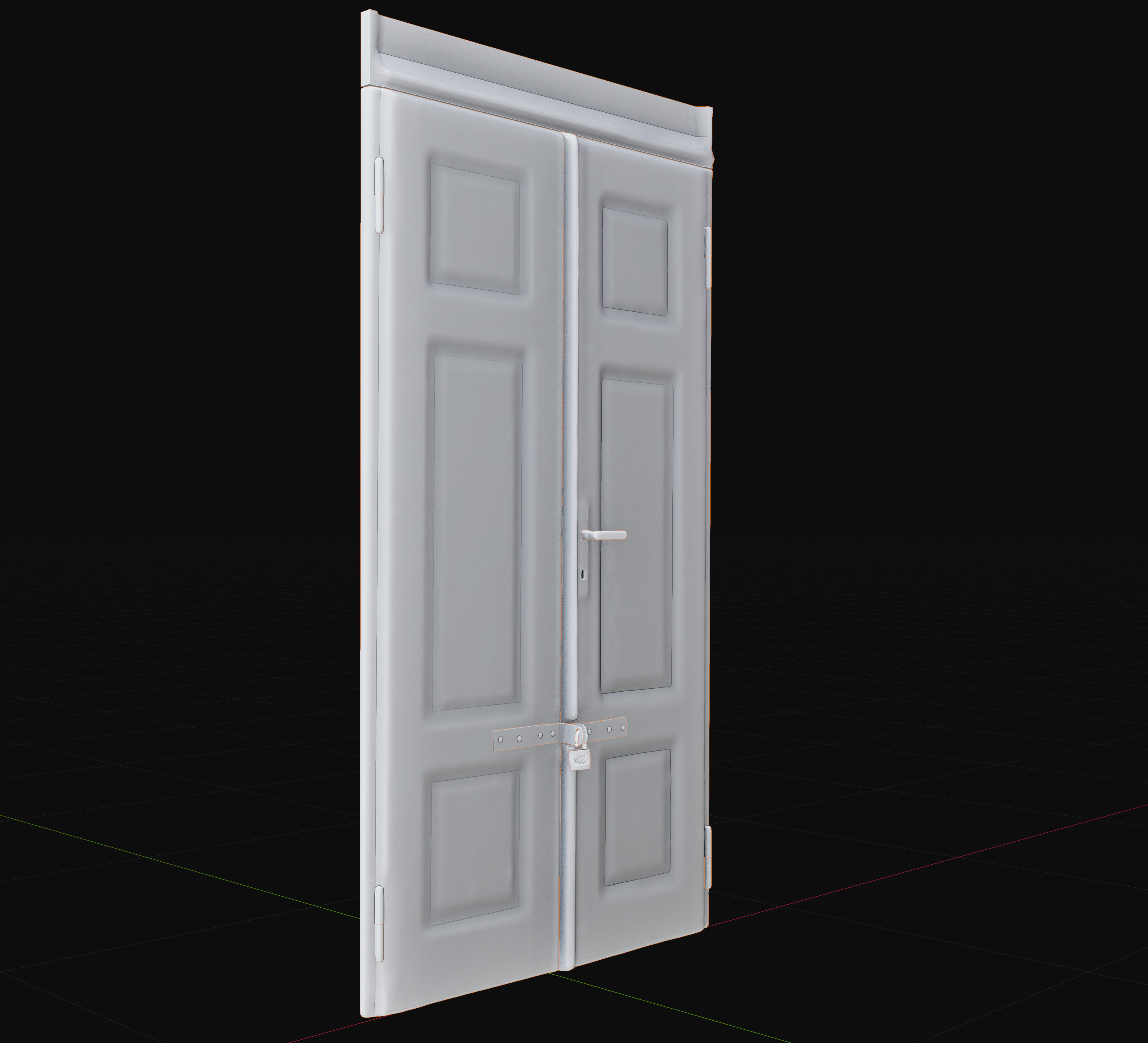 3D exterior rural door Collection Low-poly 3D model_57