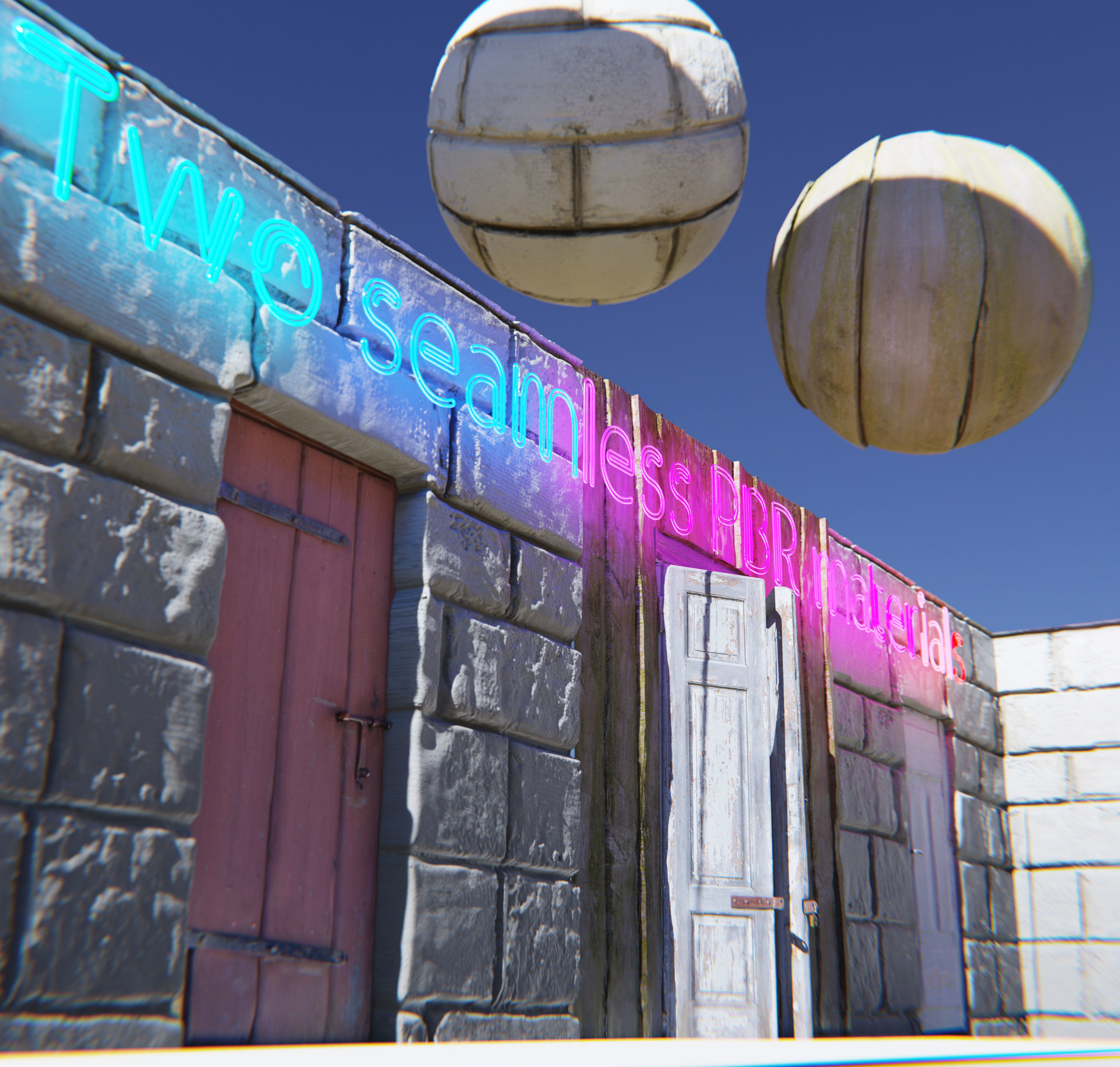 3D exterior rural door Collection Low-poly 3D model_6
