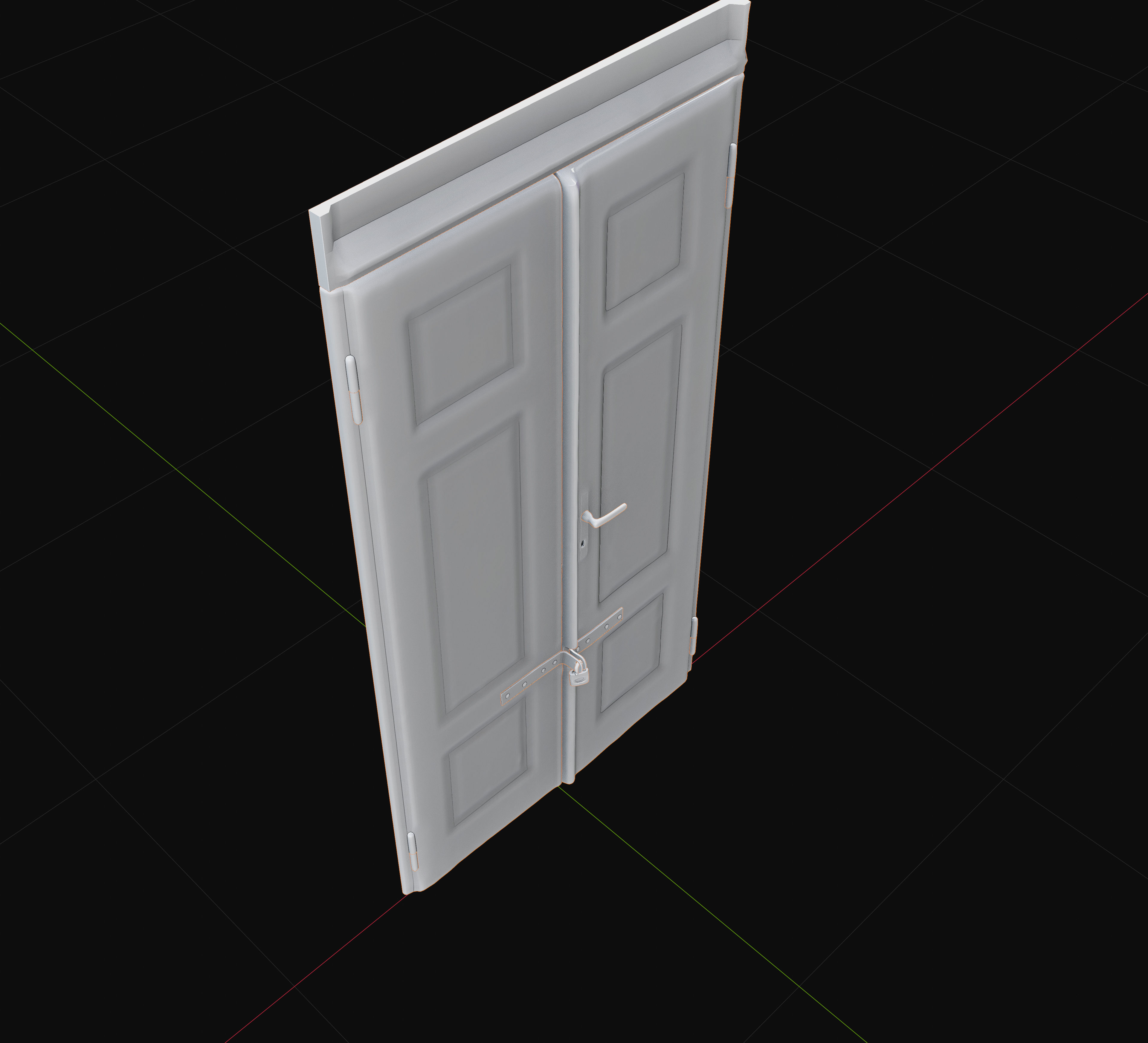3D exterior rural door Collection Low-poly 3D model_61