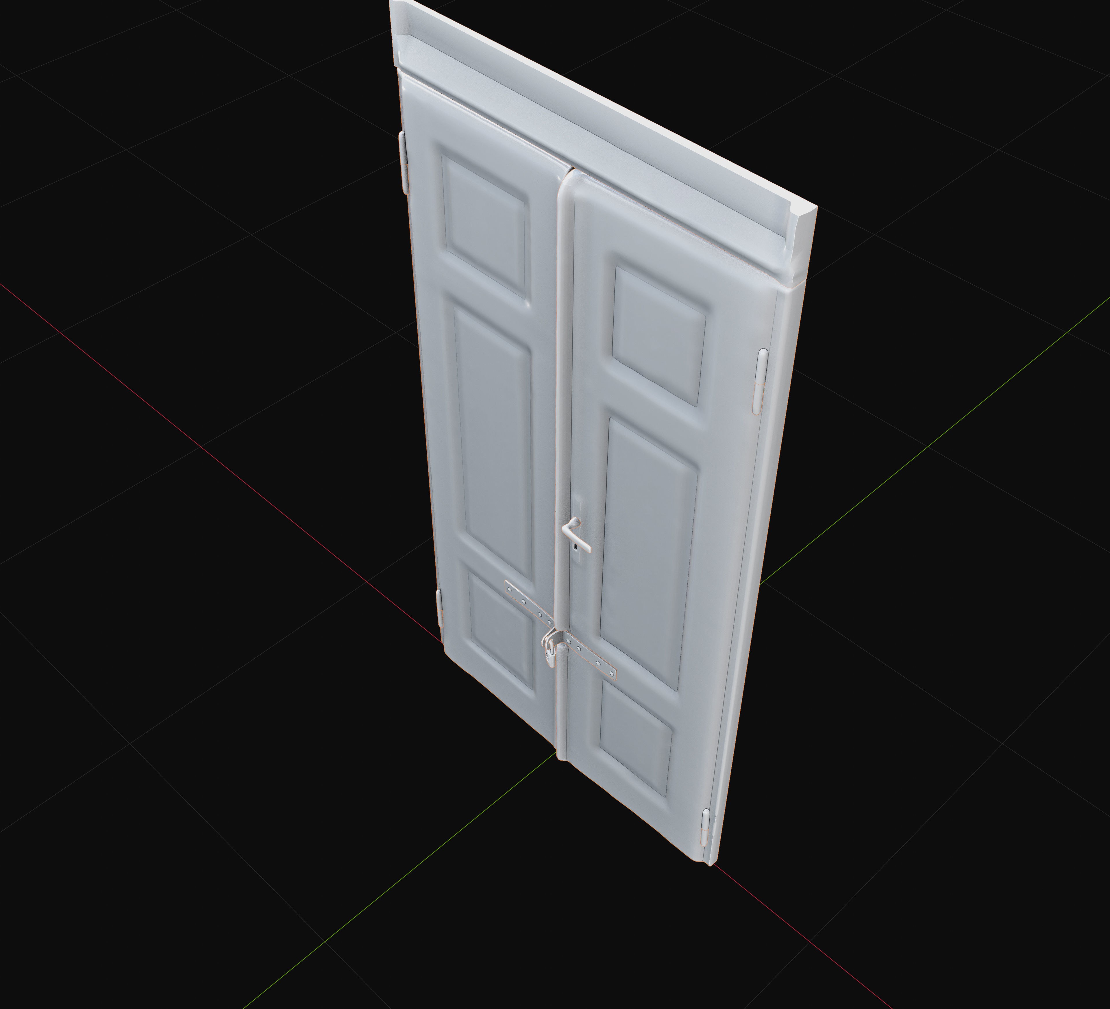 3D exterior rural door Collection Low-poly 3D model_59