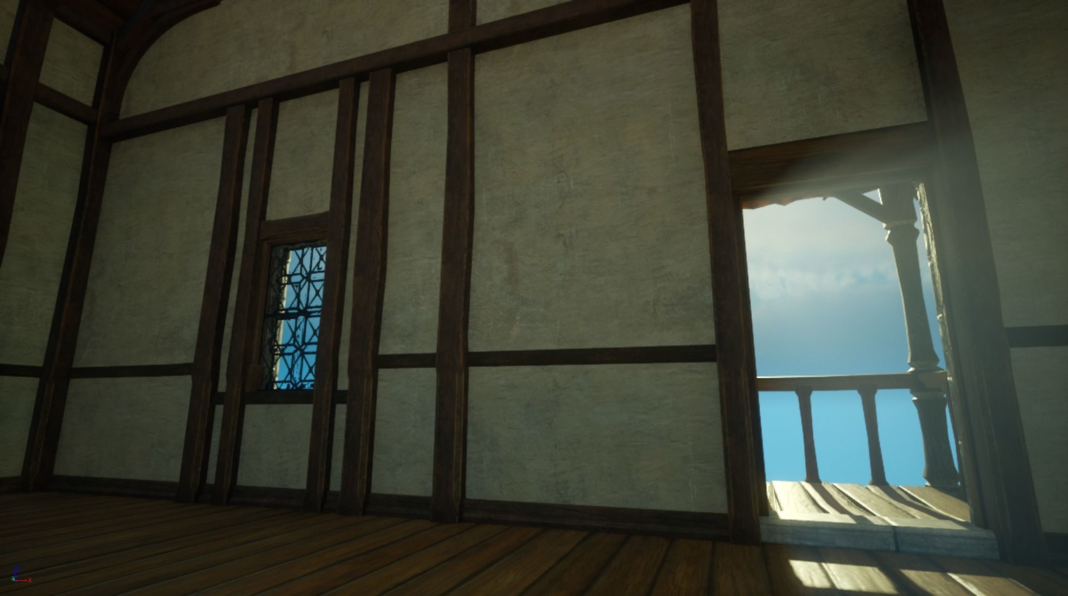 Medieval old House10-interior and exterior design Low-poly 3D model_21