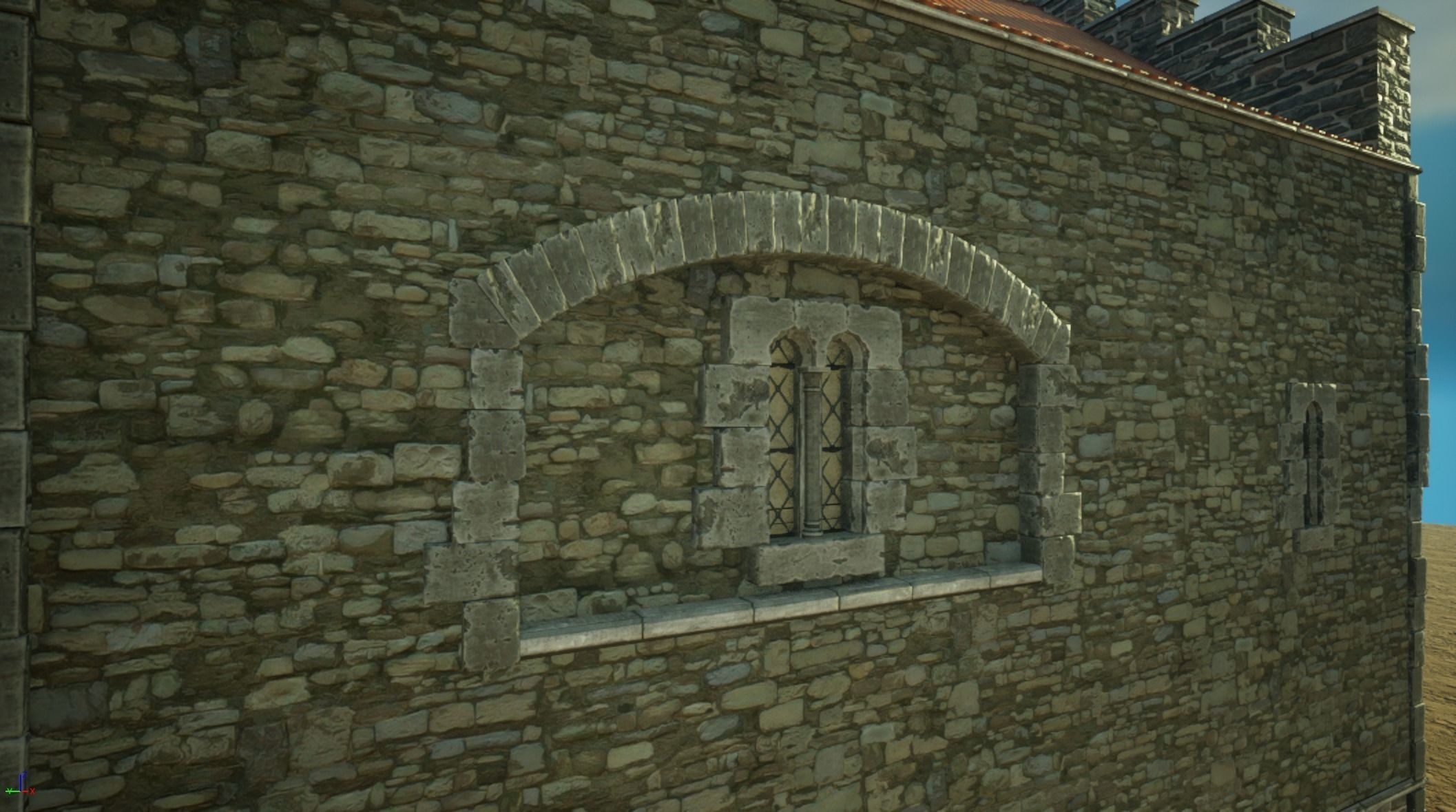 Medieval old House10-interior and exterior design Low-poly 3D model_7
