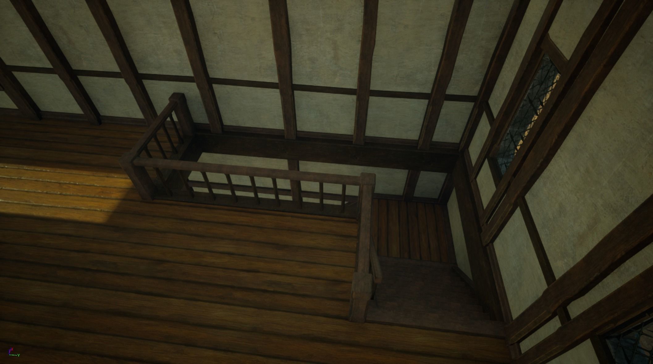 Medieval old House10-interior and exterior design Low-poly 3D model_19