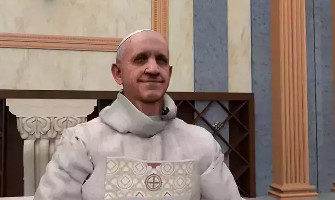 Pope 3d model unreal engine character--coolgames 3D model