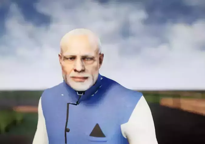 President modi India 3d model unreal engine and unity -coolgames