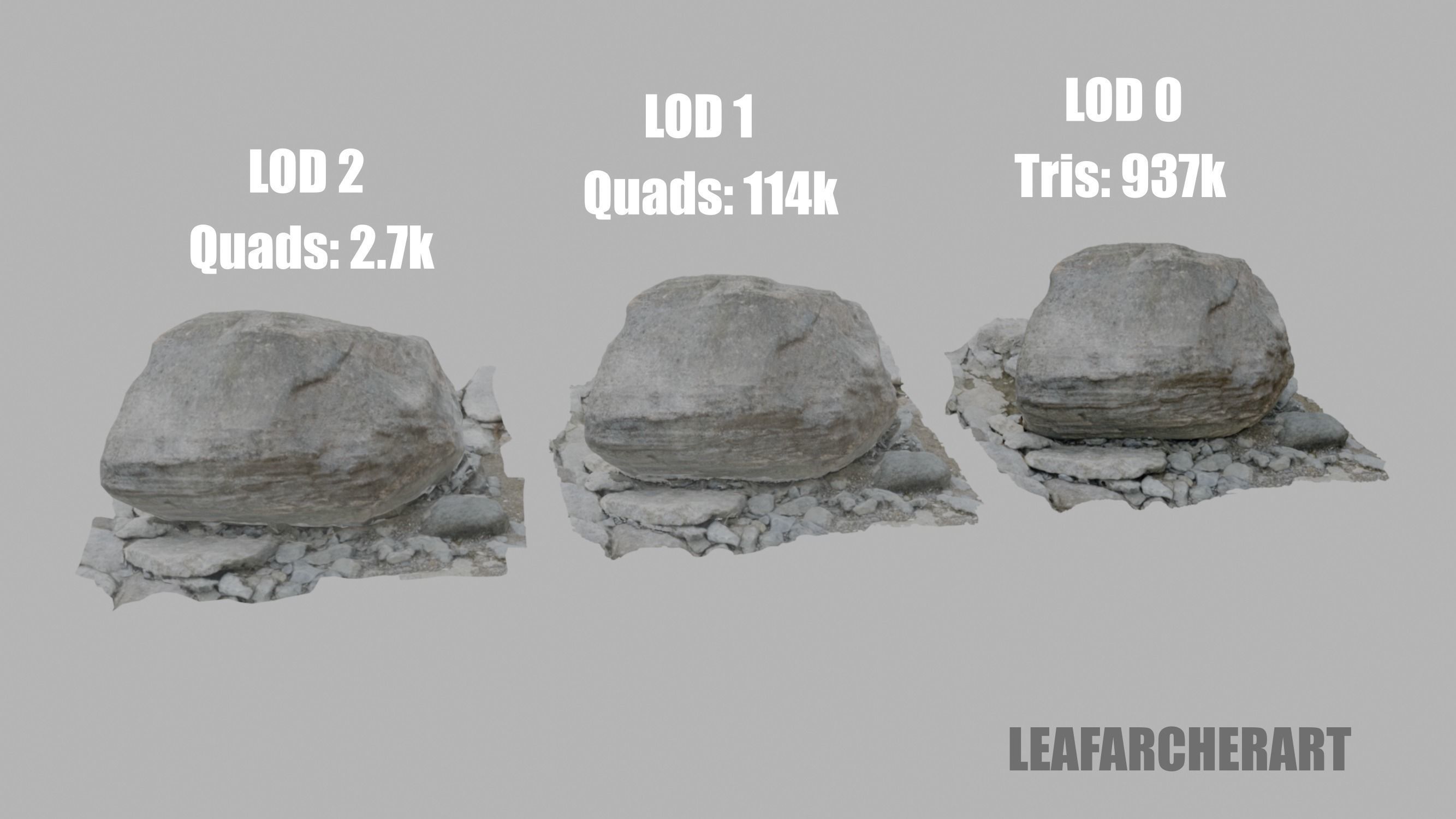 Lakeshore Rock - Photoscan 3D Model Free low-poly 3D model_12