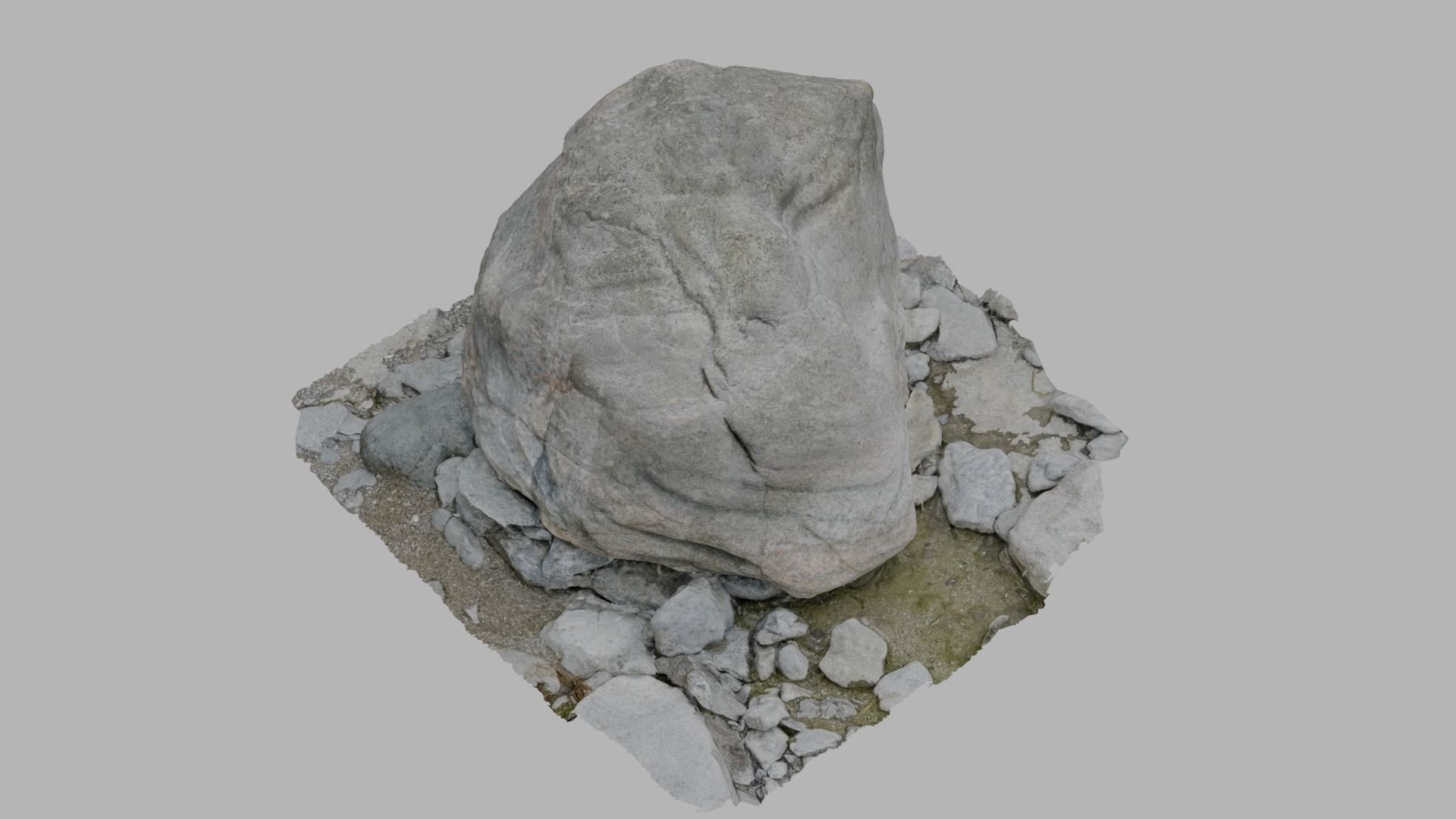 Lakeshore Rock - Photoscan 3D Model Free low-poly 3D model_7