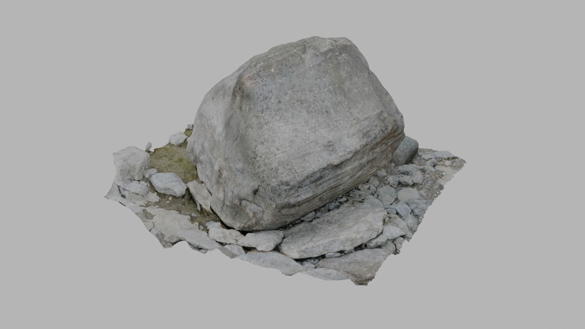 Lakeshore Rock - Photoscan 3D Model Free low-poly 3D model_3