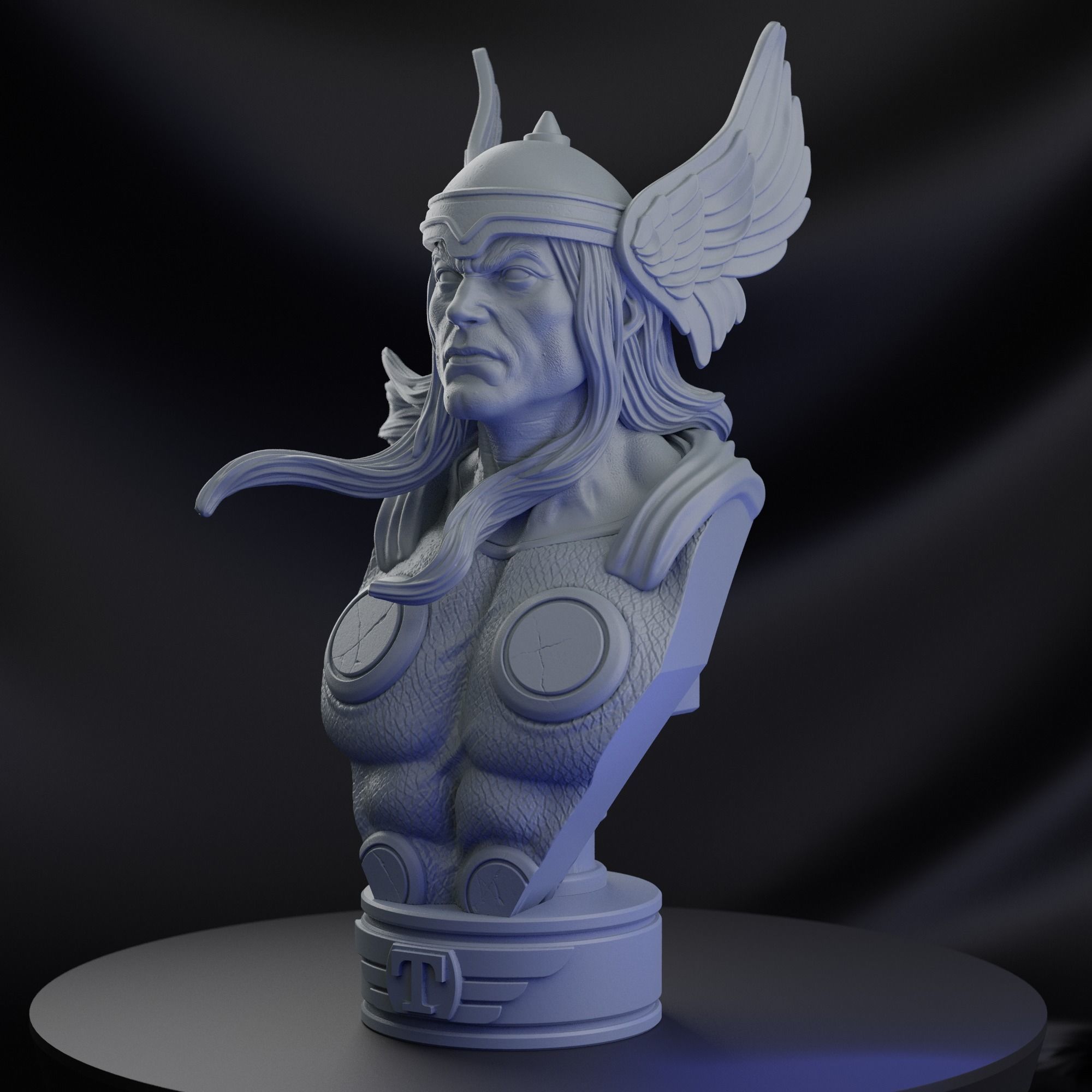 THOR CLASSIC BUST 3D print model_6
