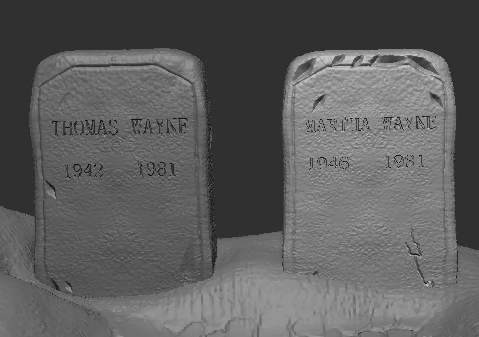 Graves Diorama Batman Bruce Wayne 3D print model_0