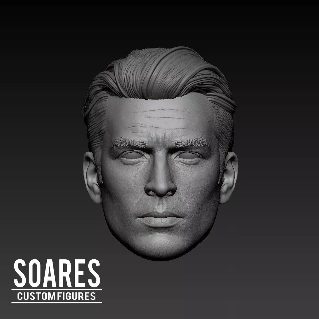 Captain America - Steve Rogers Head 3D print model_0