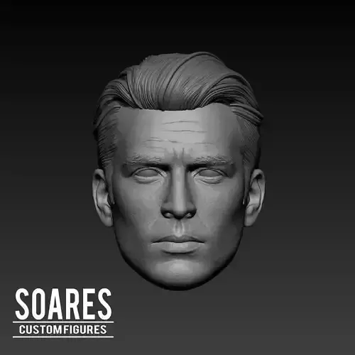 Captain America - Steve Rogers Head 3D print model