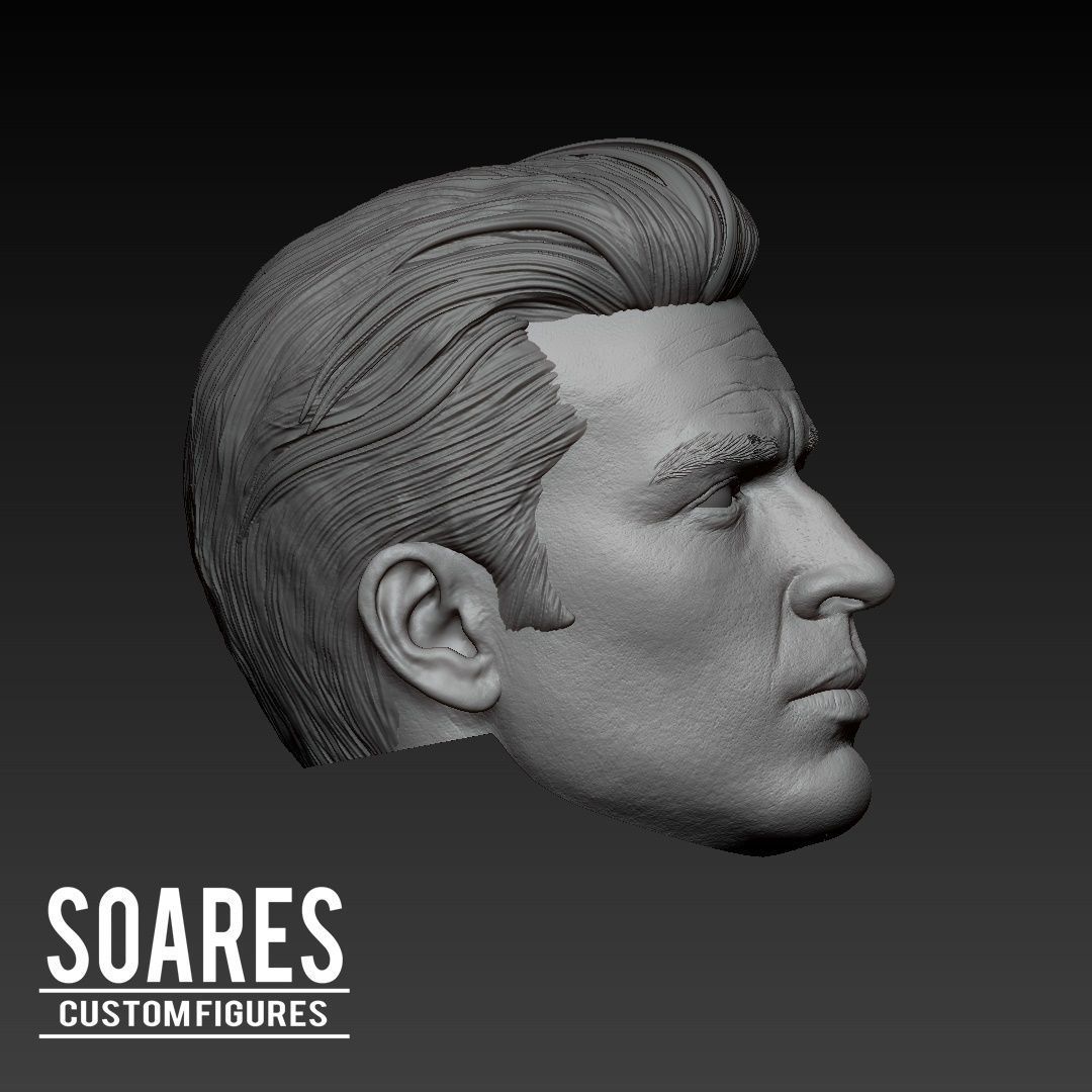 Captain America - Steve Rogers Head 3D print model_6