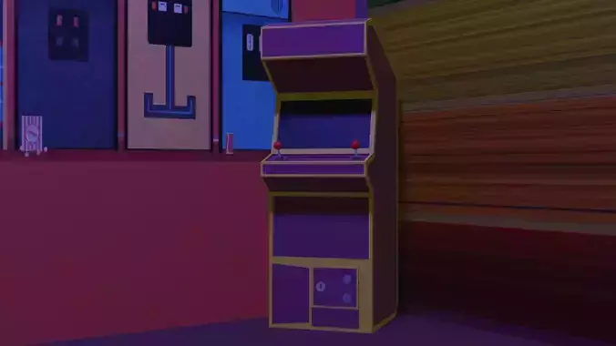 Low Poly Arcade Machine