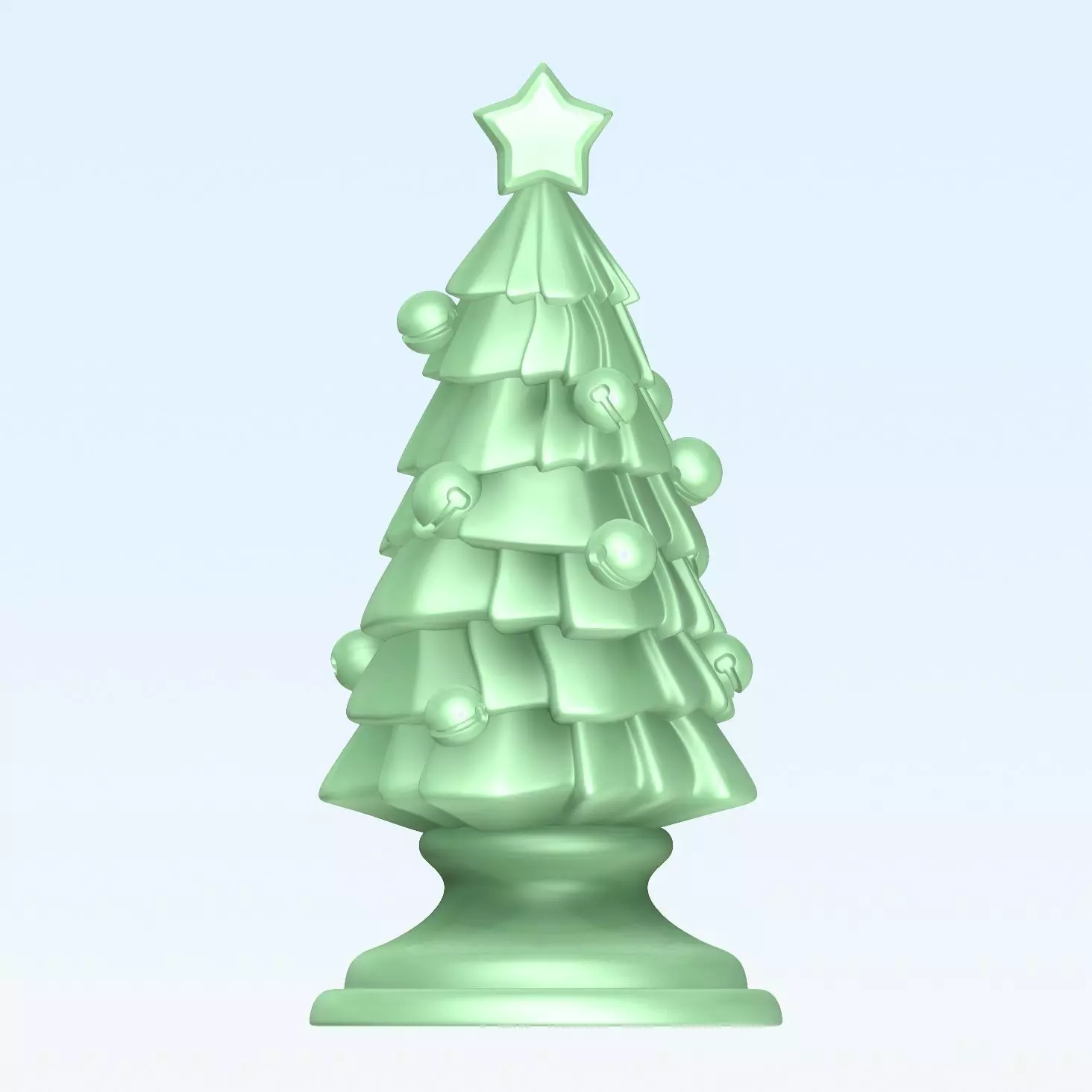 christmas tree Free 3D print model_0