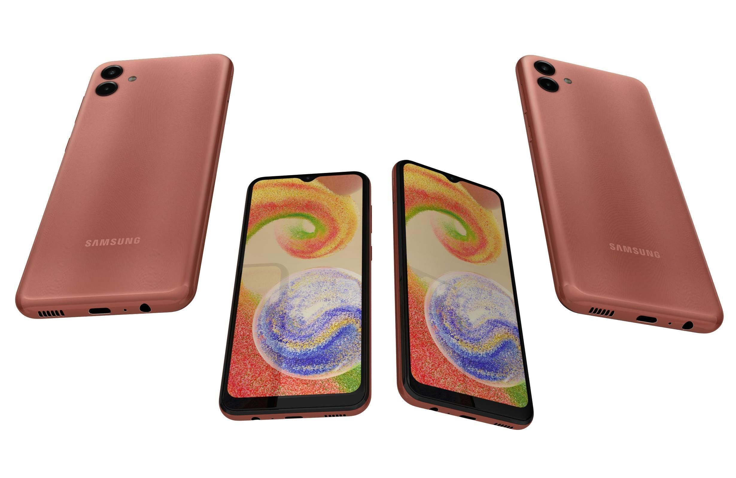 Samsung Galaxy A04 All Colors 3D model_25