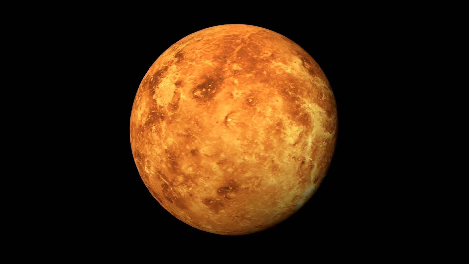 Realistic planet Venus Low-poly 3D model_1