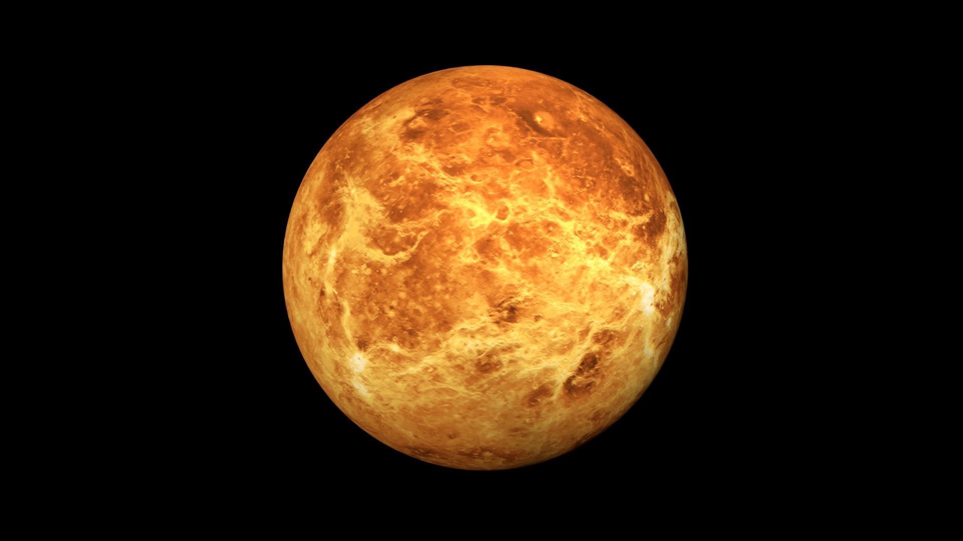 Realistic planet Venus Low-poly 3D model_4