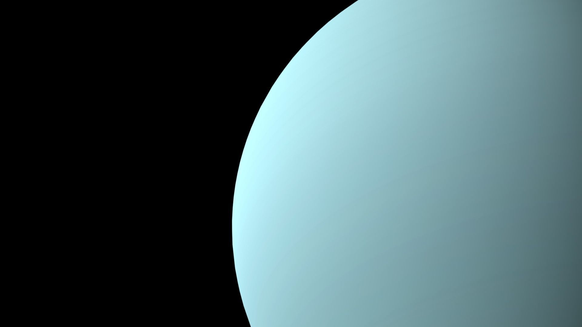 Realistic planet Uranus Low-poly 3D model_4