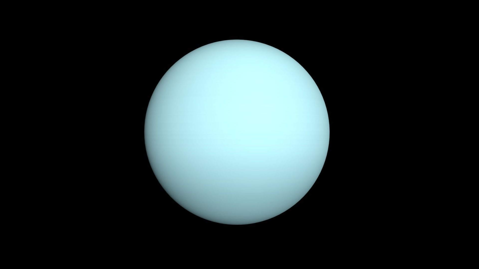 Realistic planet Uranus Low-poly 3D model_6