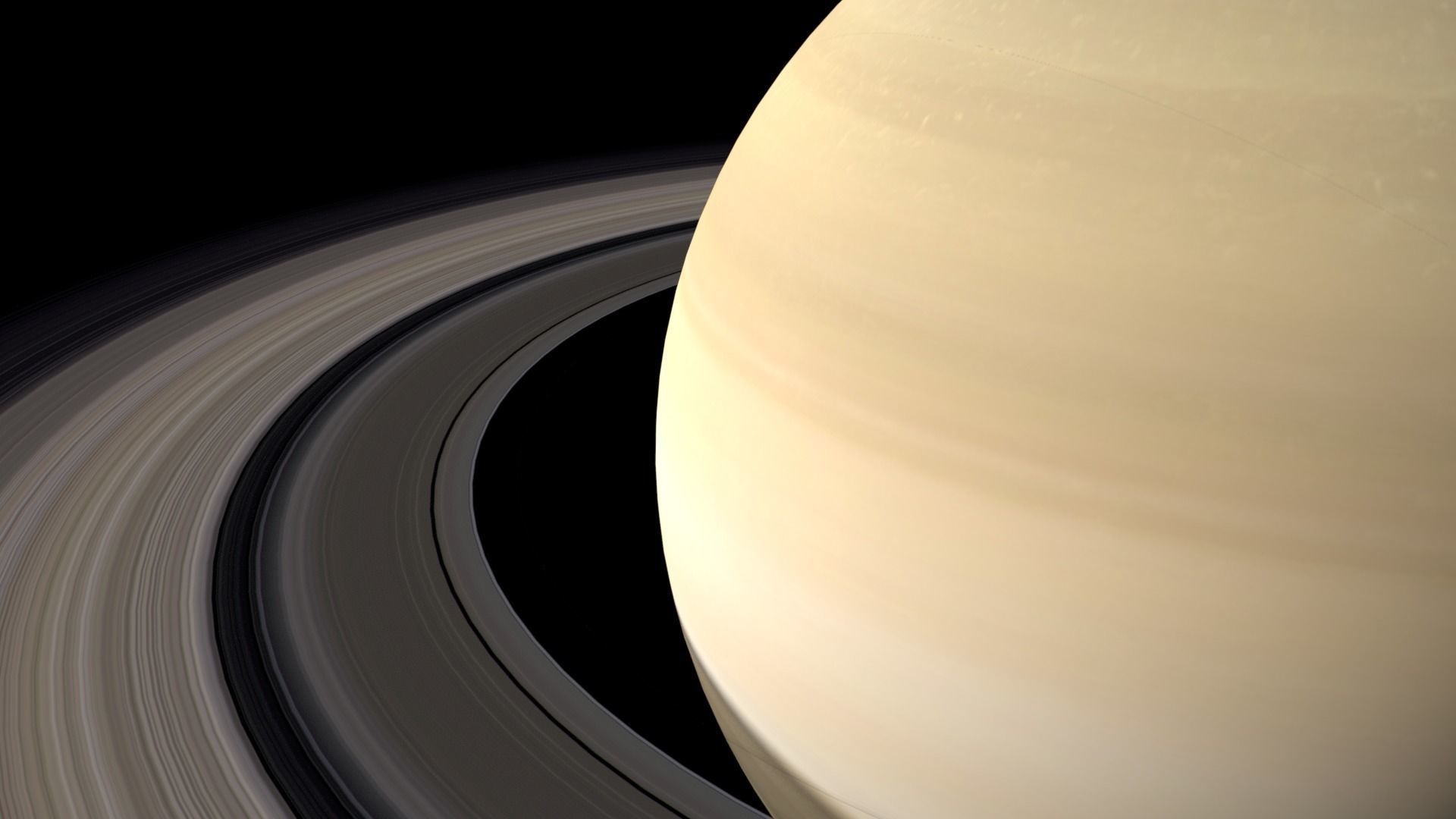 Realistic planet saturn Low-poly 3D model_4