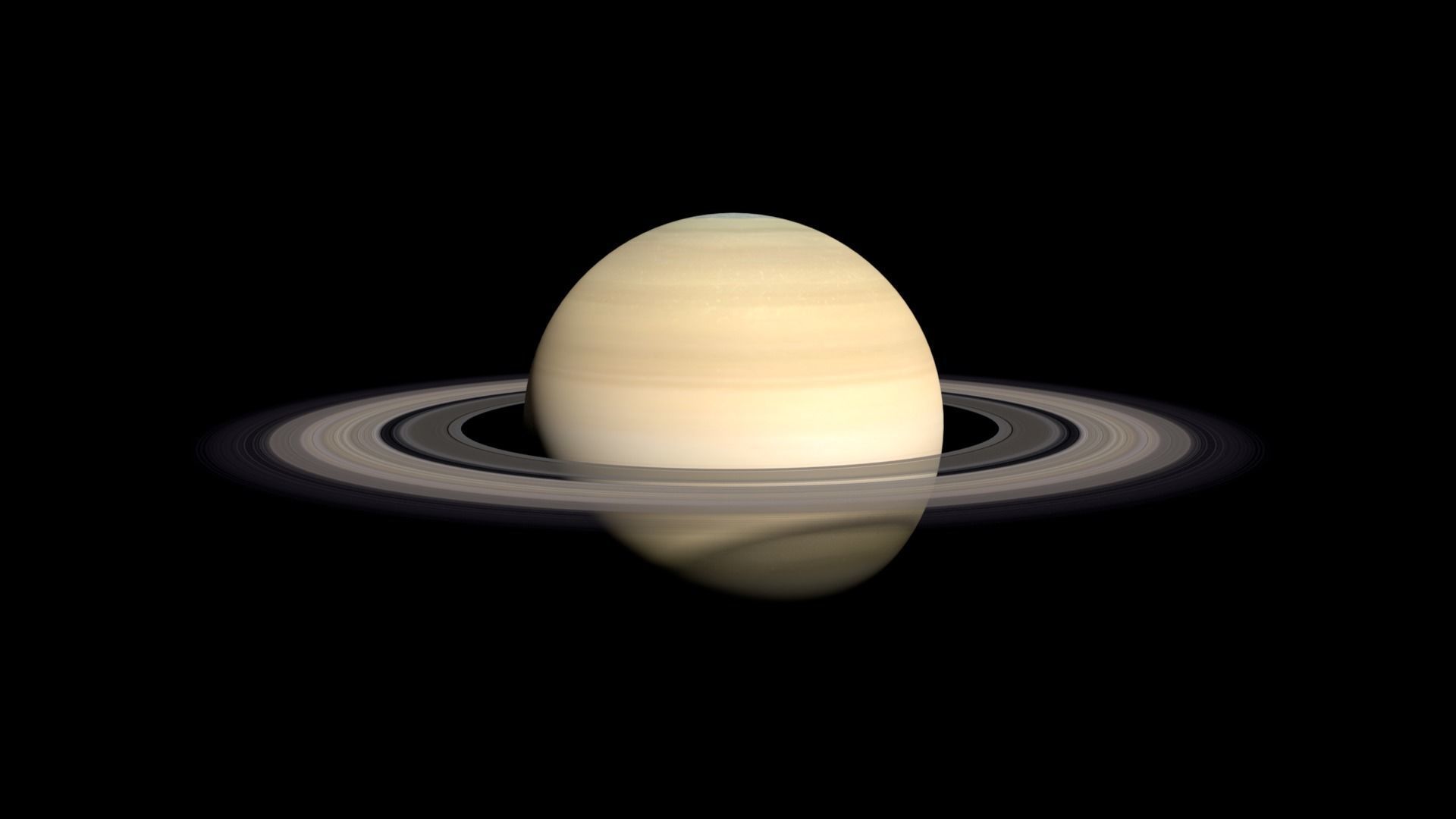 Realistic planet saturn Low-poly 3D model_3