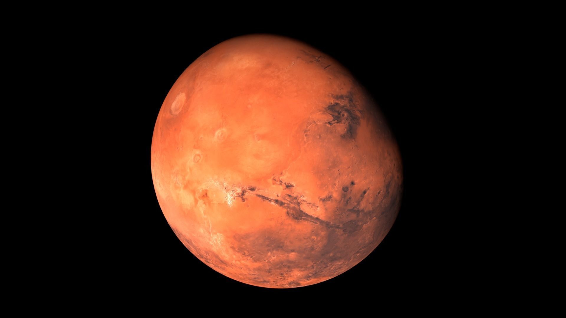 Realistic planet mars Low-poly 3D model_3