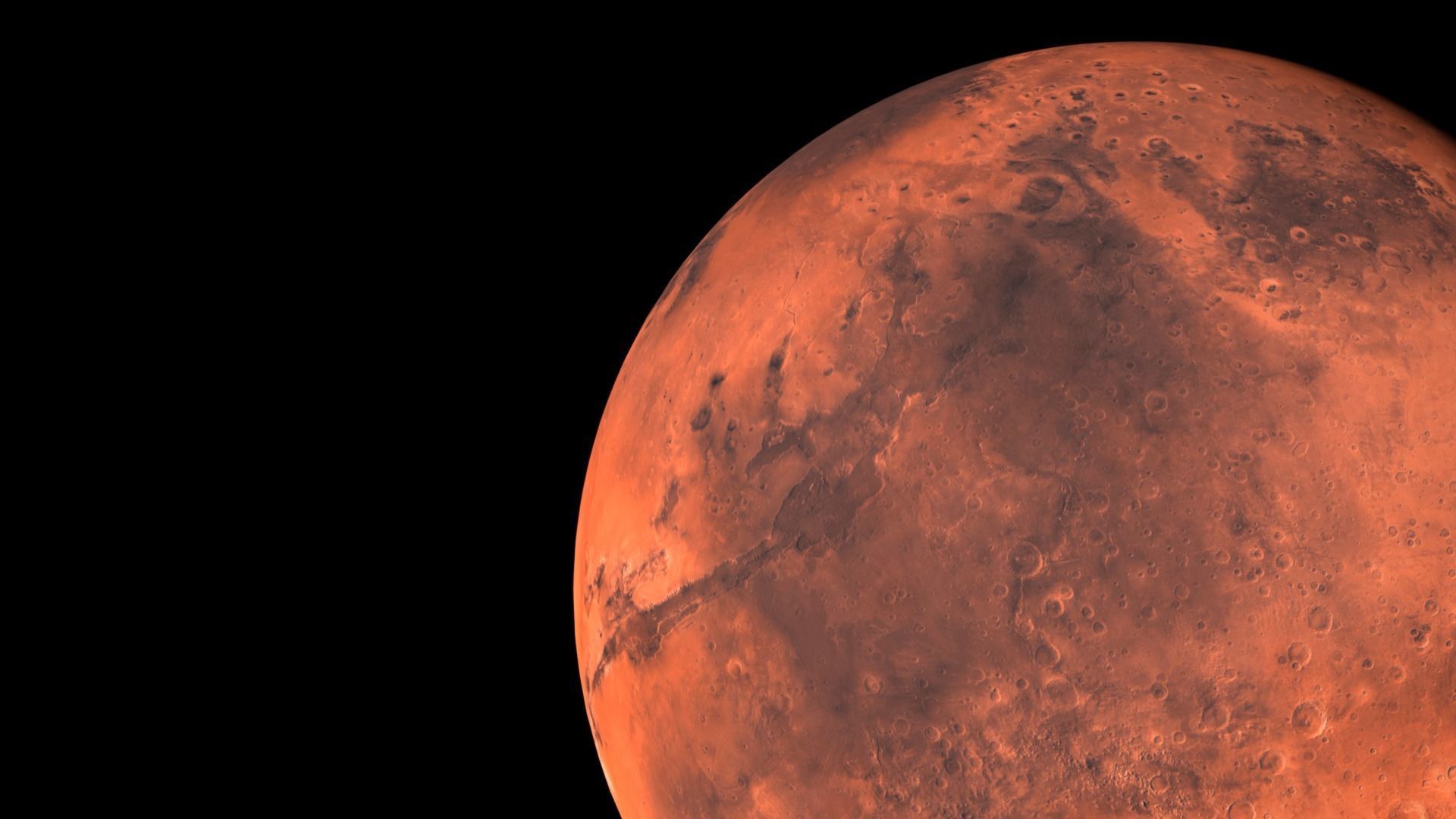 Realistic planet mars Low-poly 3D model_4