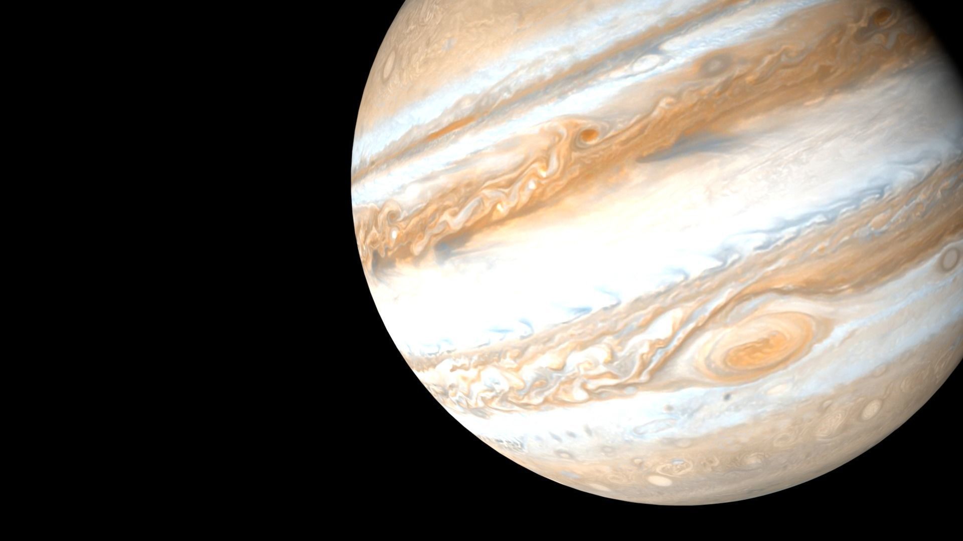 Realistic planet jupiter Low-poly 3D model_5