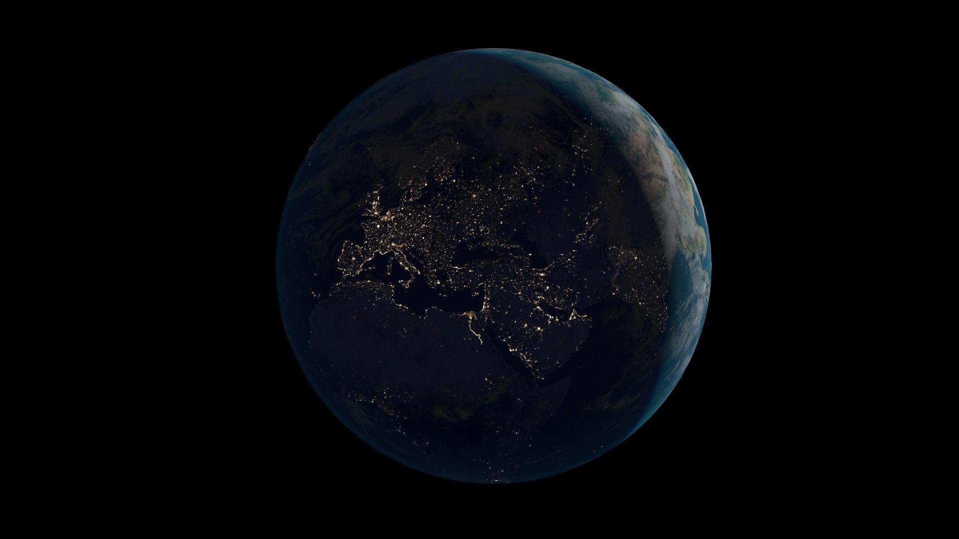 Realistic planet Earth Low-poly 3D model_3