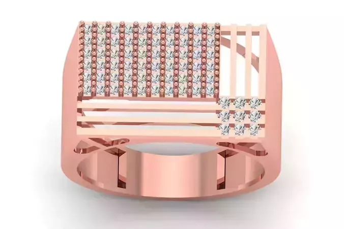 Solitaire Wedding Engagement Men Ring 3dm STL OBJ FBX details