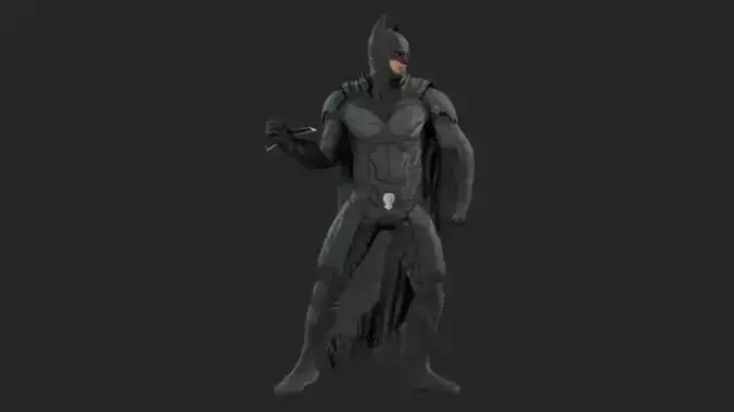 Batman Injustice with 16 animation Low-poly 3D model