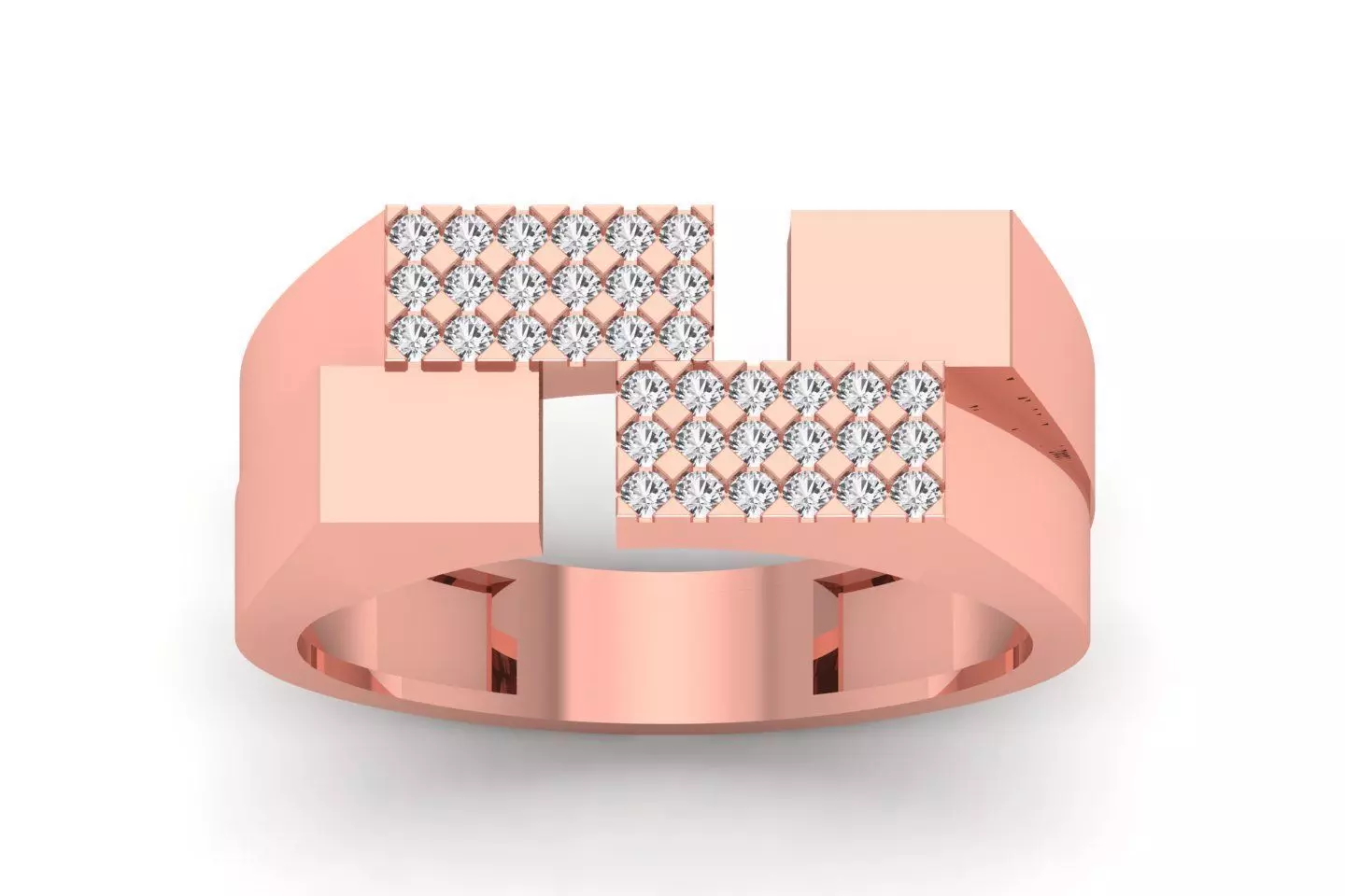 Solitaire Wedding Engagement Men Ring 3dm STL OBJ FBX details 3D print model_0