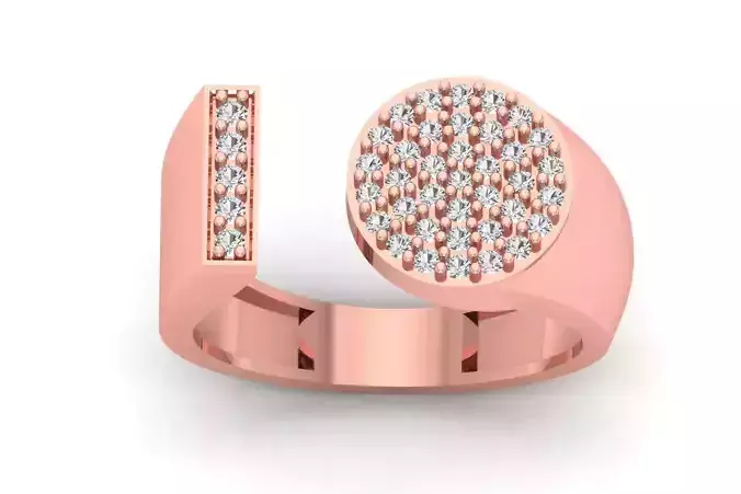 Solitaire Wedding Engagement Men Ring 3dm STL OBJ FBX details