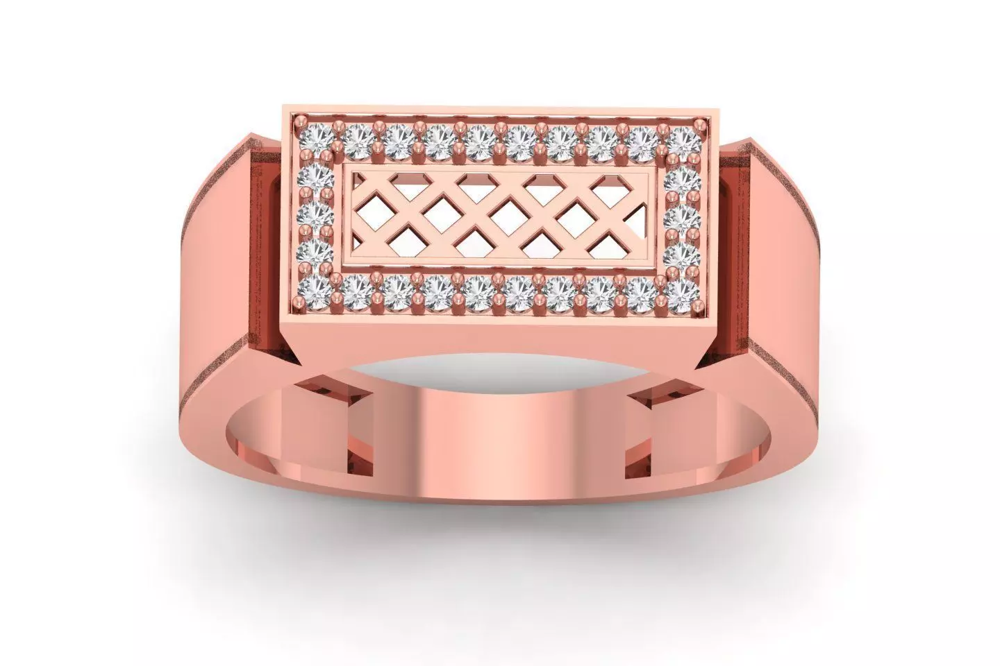 Solitaire Wedding Engagement Men Ring 3dm STL OBJ FBX details 3D print model_0