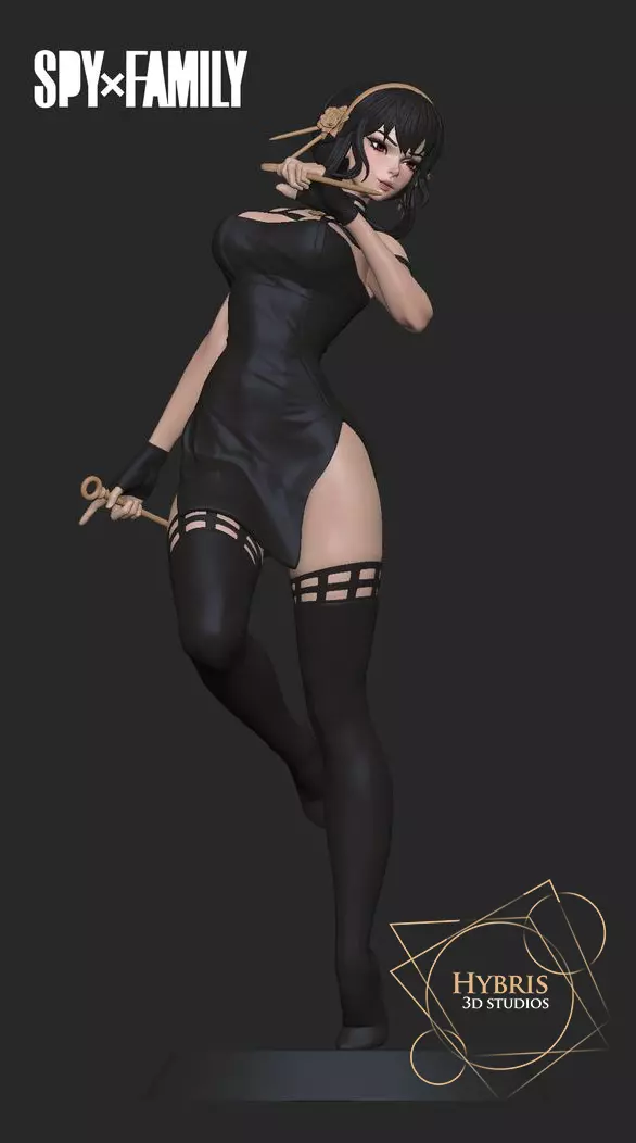 Yor Briar Solo dress 3D print model_0