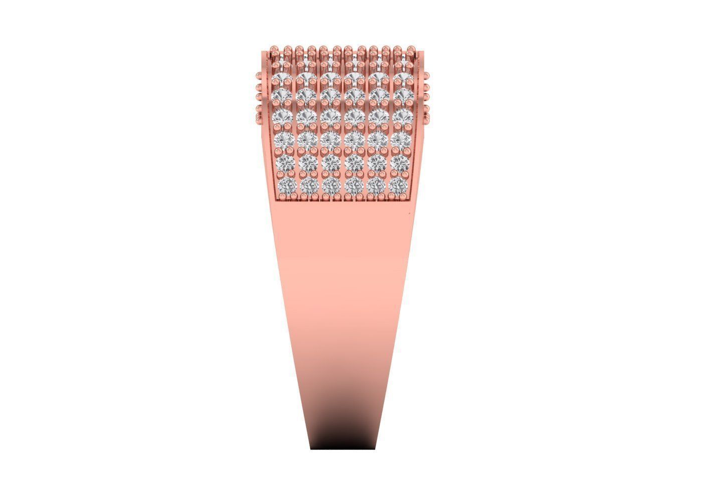 Solitaire Wedding Engagement Men Ring 3dm STL OBJ FBX details 3D print model_2